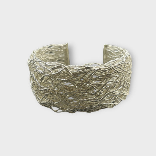 Bangle / Abstract / 925 Sterling Silver