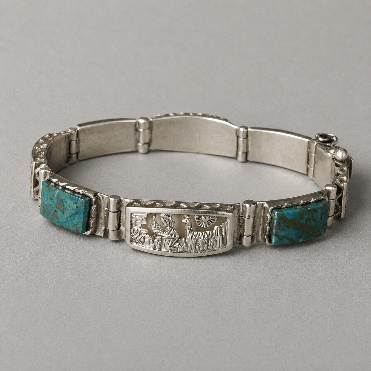 Armband aus 925 Silber mit Türkis