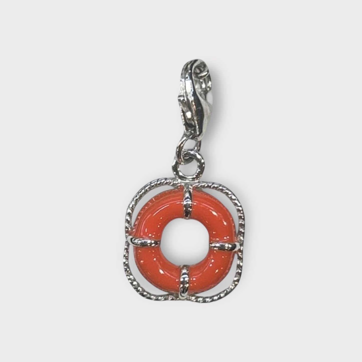 Pendant / Lifebuoy / Charm / 925 Sterling Silver