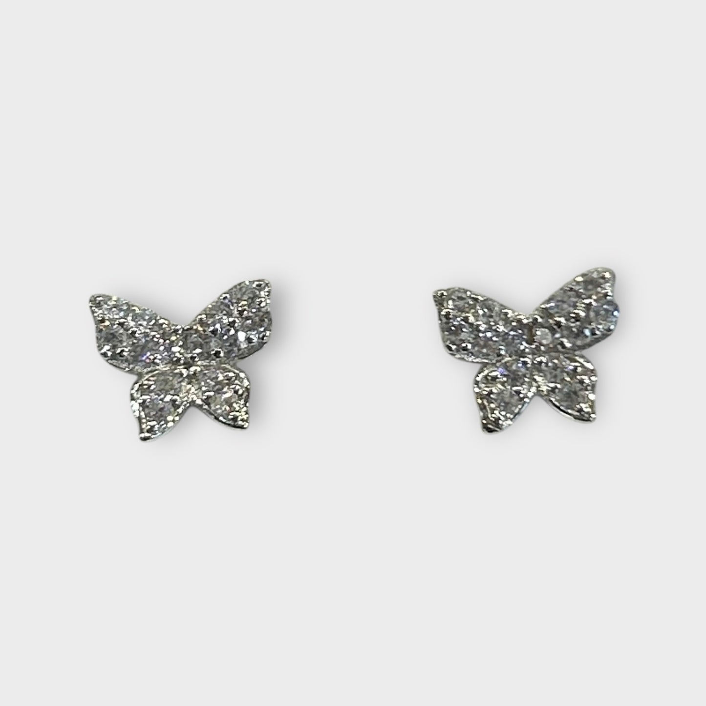 Earrings / Studs / Bow / Zirconia / 925 Sterling Silver