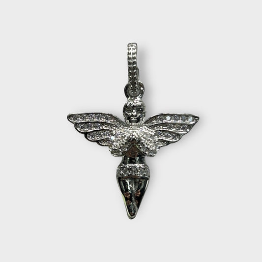 Anhänger / Engel / Zirkonia / 925er Sterlingsilber