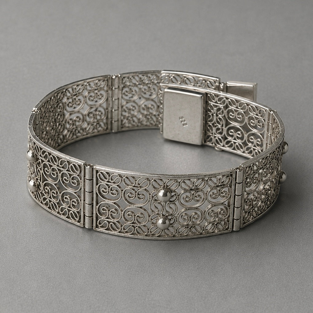Filigranarmband aus 835 Silber