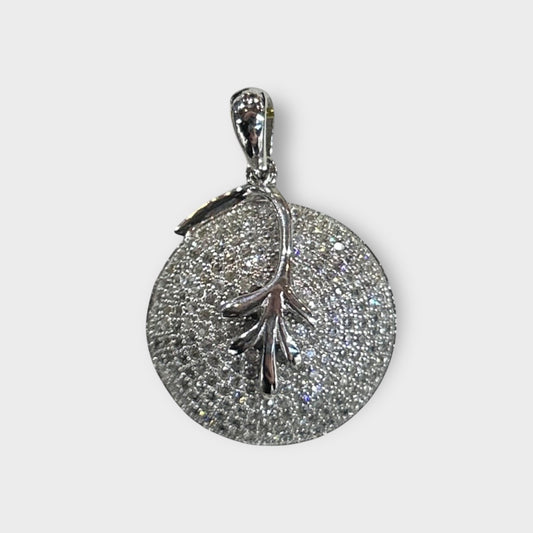 Anhänger / Rund / Zirkonia / 925er Sterlingsilber