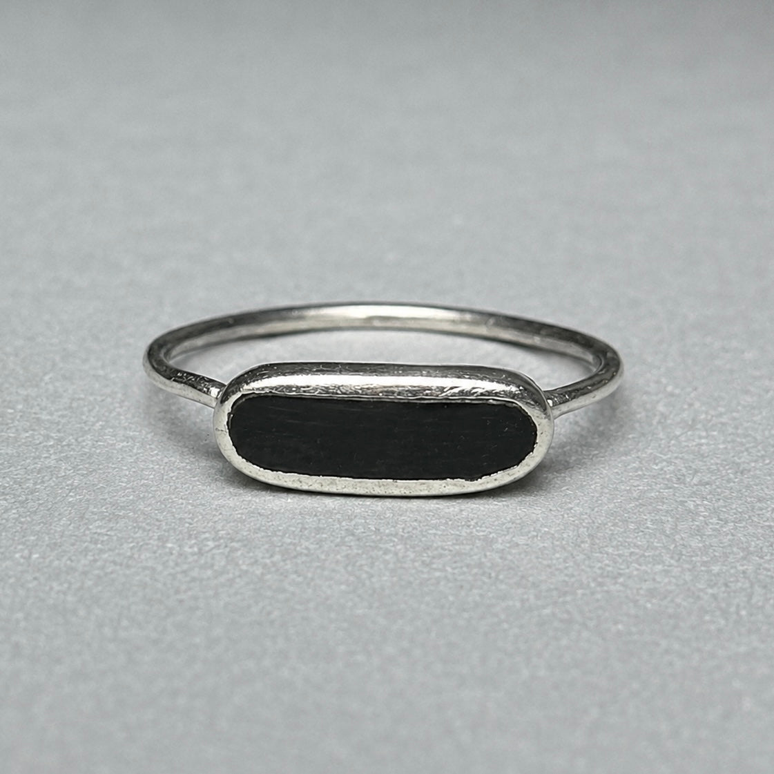 Ring aus 925 Silber mit Onyx