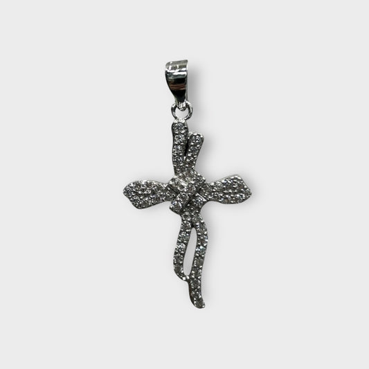 Pendant / Cross / Zirconia / 925 Sterling Silver