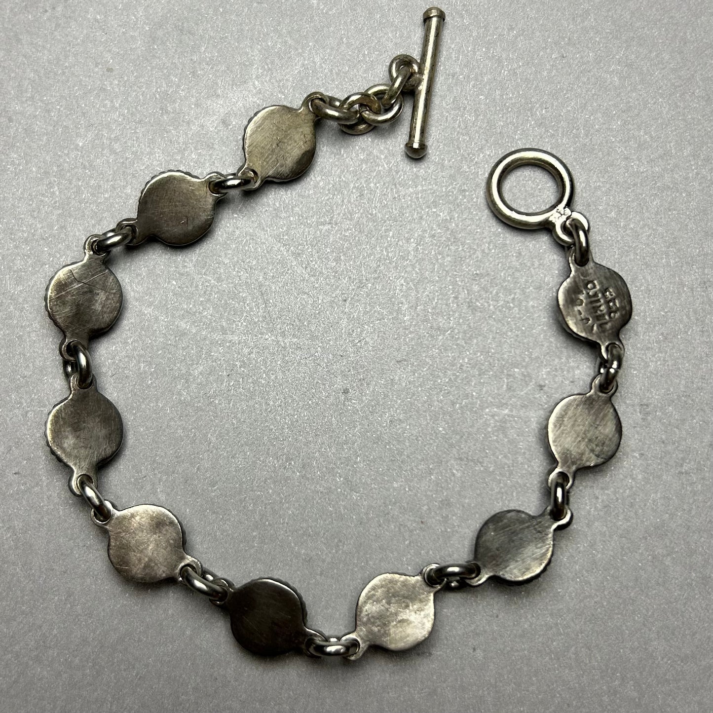 Silberarmband mit Chrysopras – 925 Silber