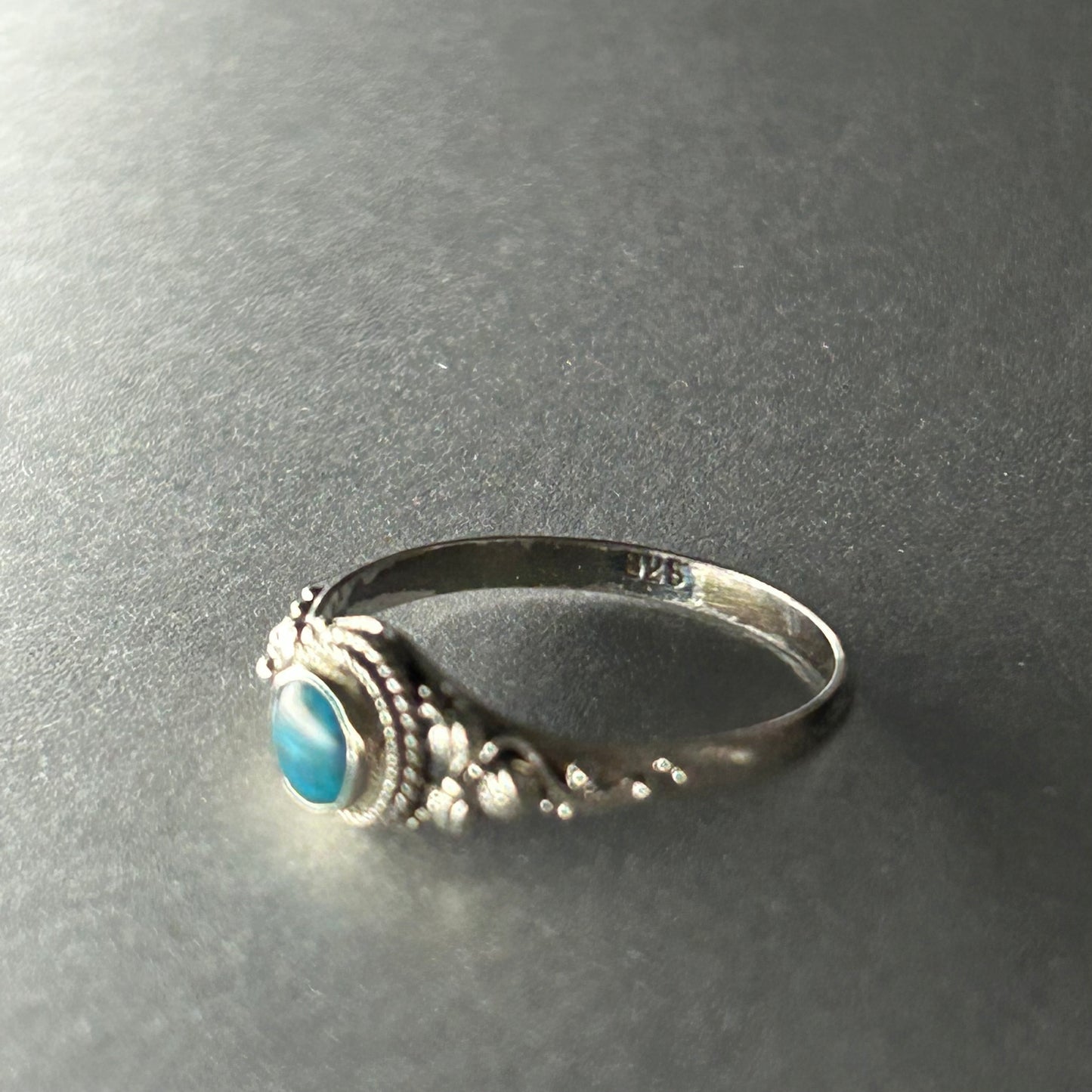 Ring aus 925 Silber mit Türkis