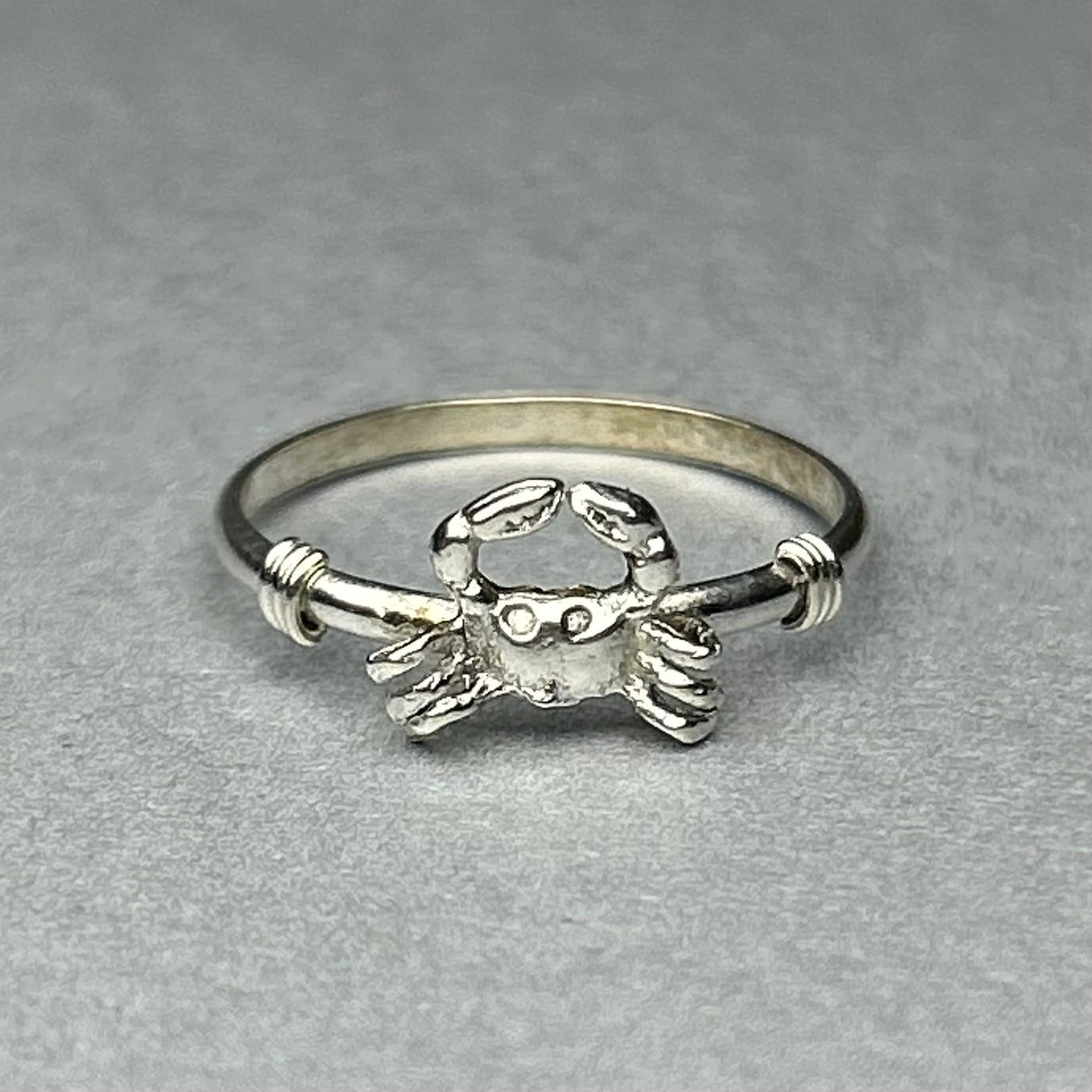 925 Silber Ring mit Krebs-Motiv