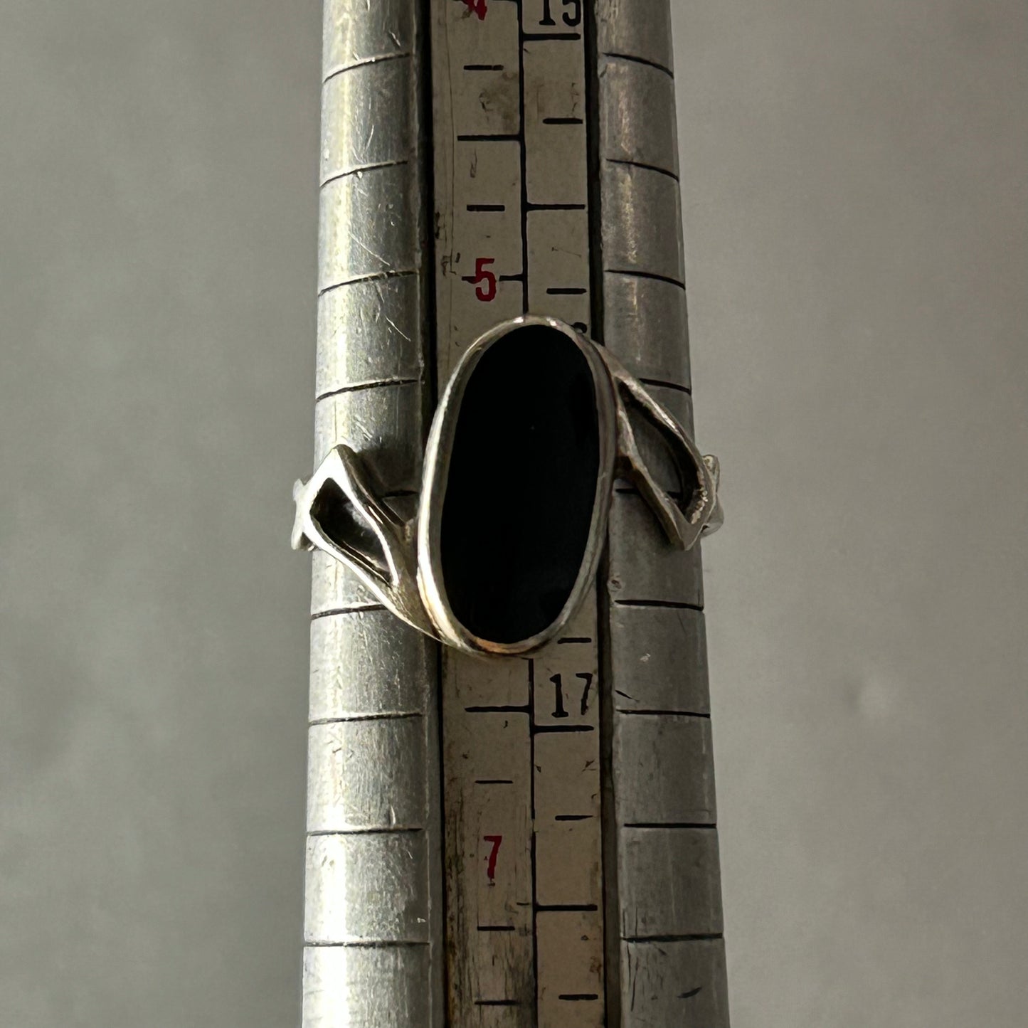 Onyx-Ring aus 925 Silber