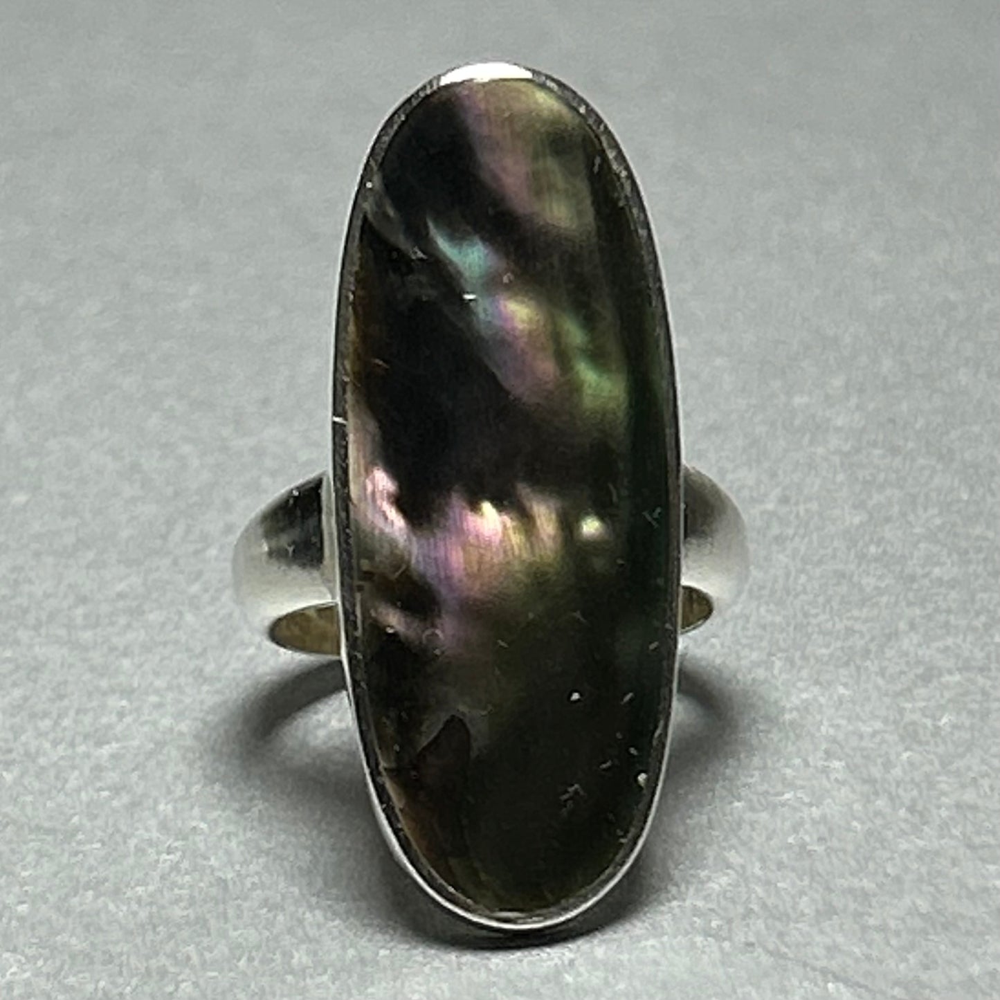 Ring aus 925 Silber mit Paua-Perlmutt