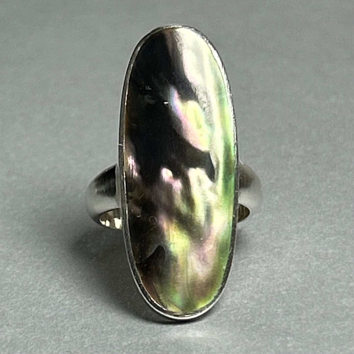 Ring aus 925 Silber mit Paua-Perlmutt