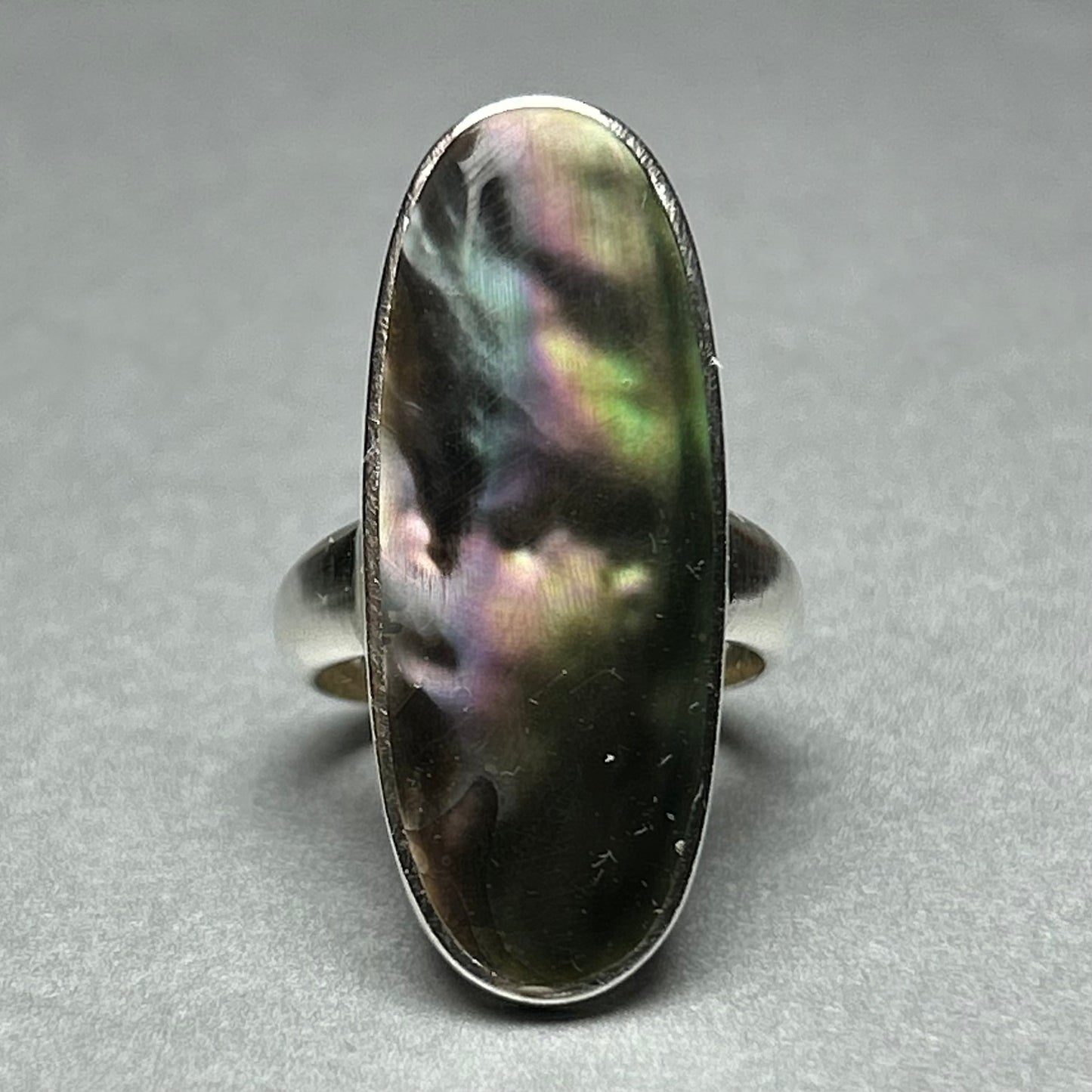 Ring aus 925 Silber mit Paua-Perlmutt