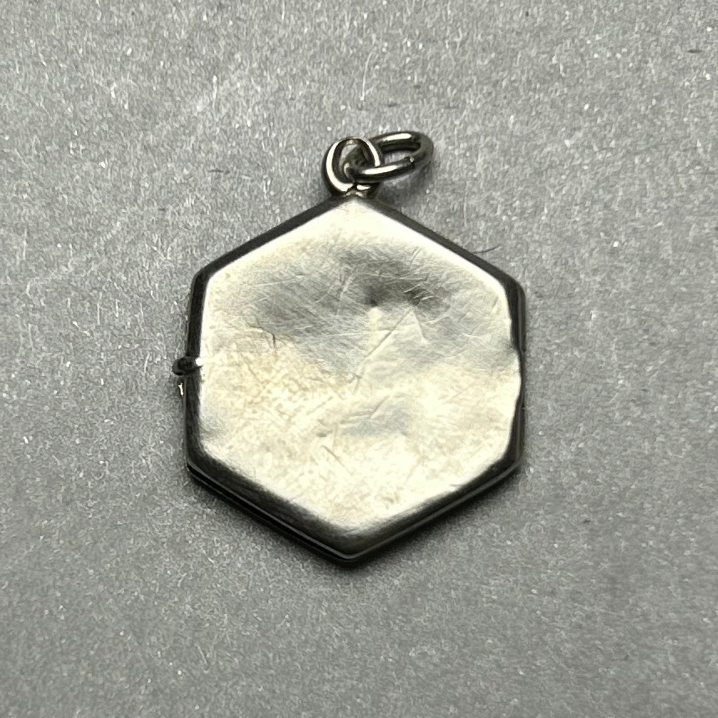 Antikes Foto-Medaillon aus 925 Silber mit natürlichem Rubin