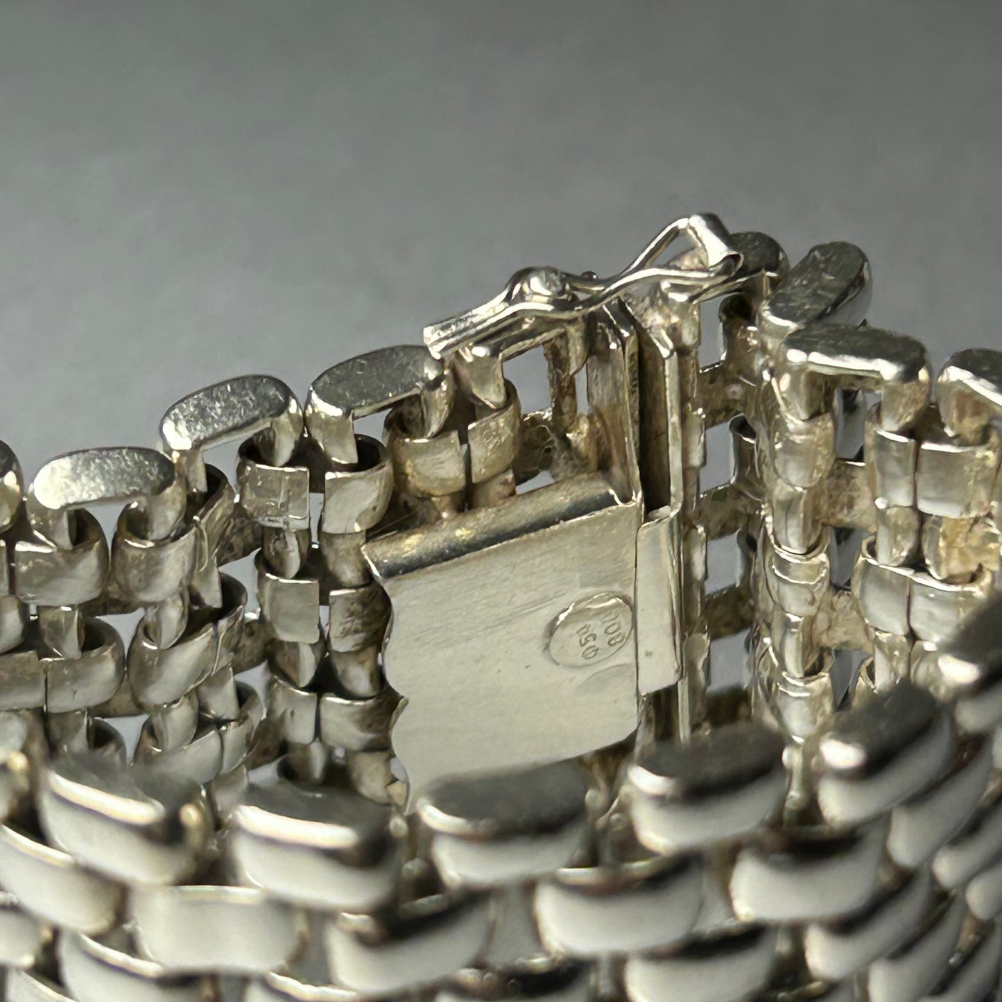 Breites Gliederarmband aus 800 Silber