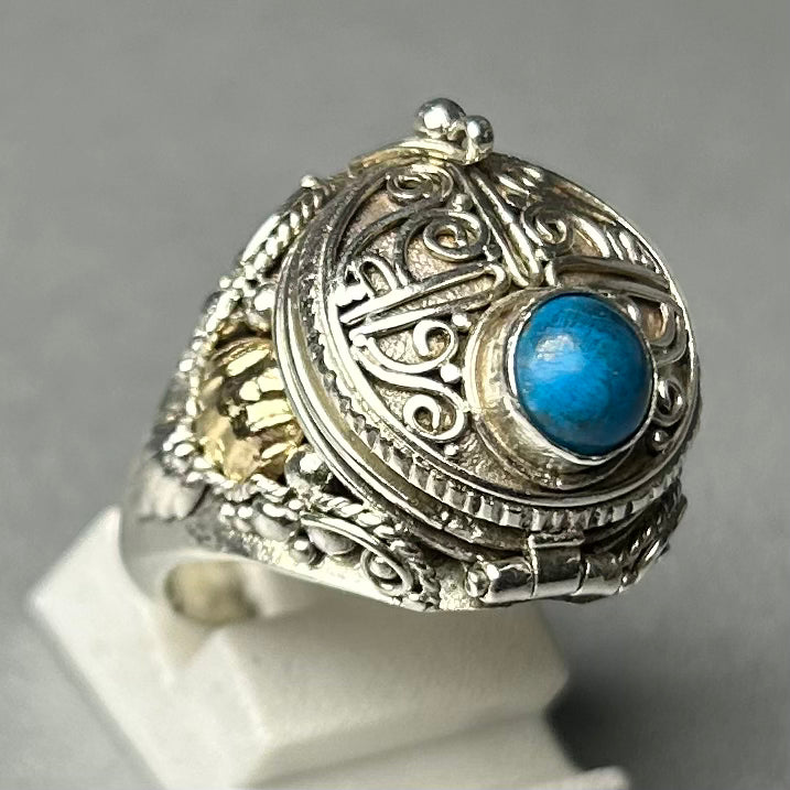 Türkis `Giftt-Ring` aus 925 Silber