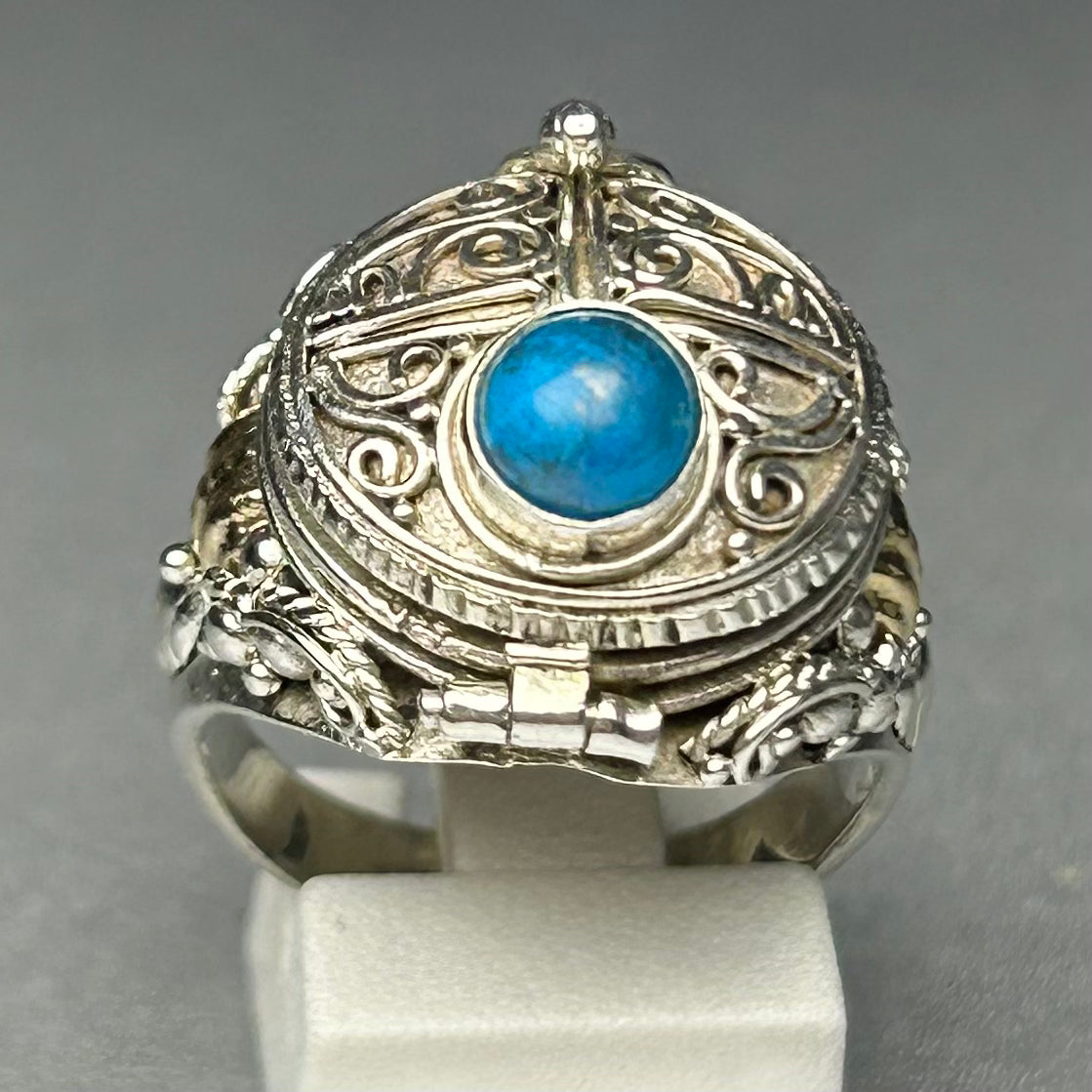 Türkis `Giftt-Ring` aus 925 Silber