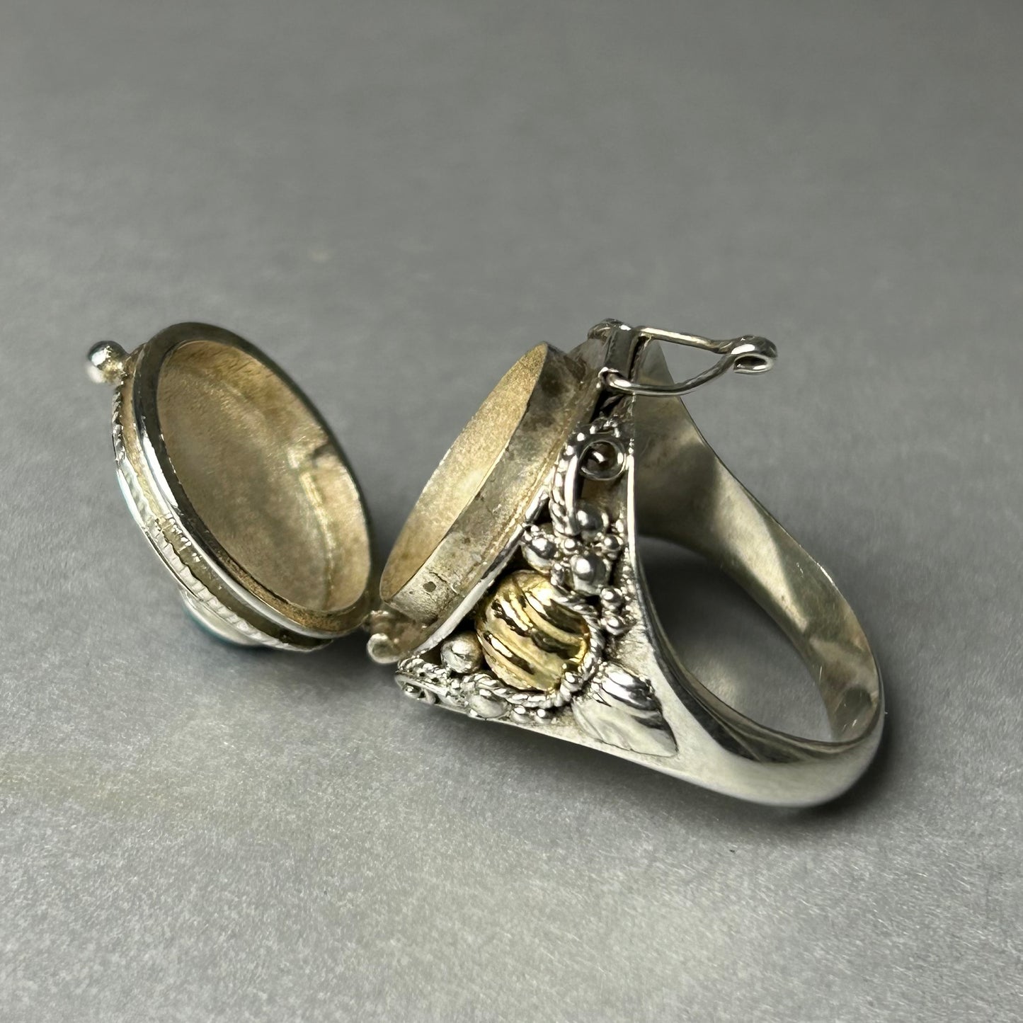 Türkis `Giftt-Ring` aus 925 Silber
