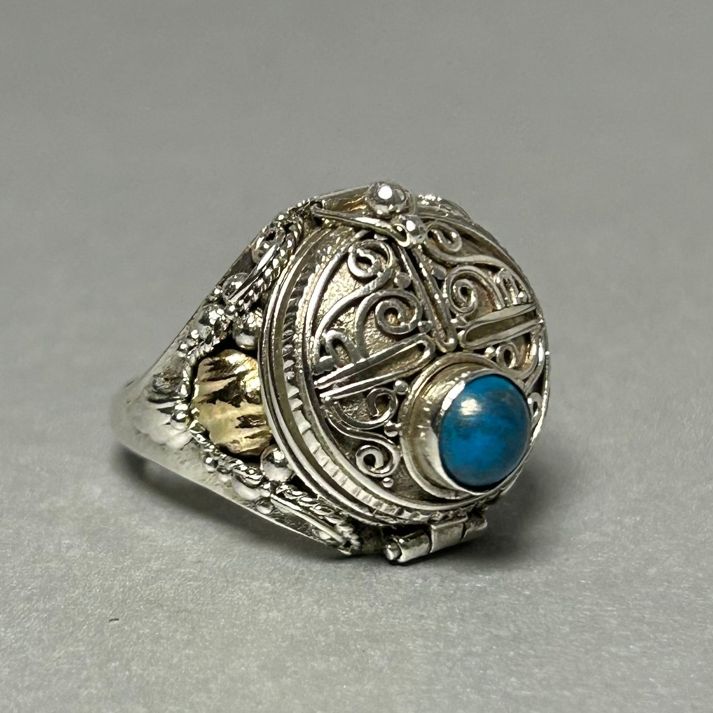 Türkis `Giftt-Ring` aus 925 Silber