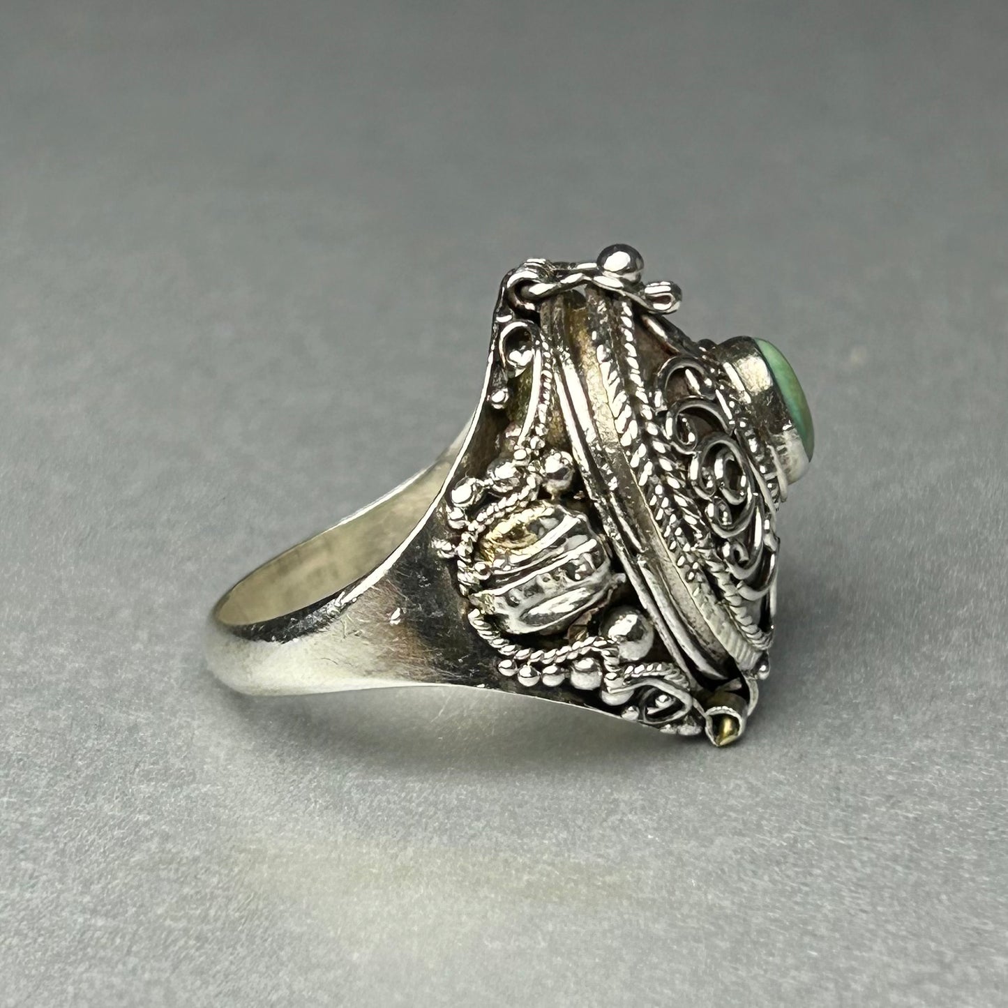 Gift Ring mit Türkis aus 925 Silber