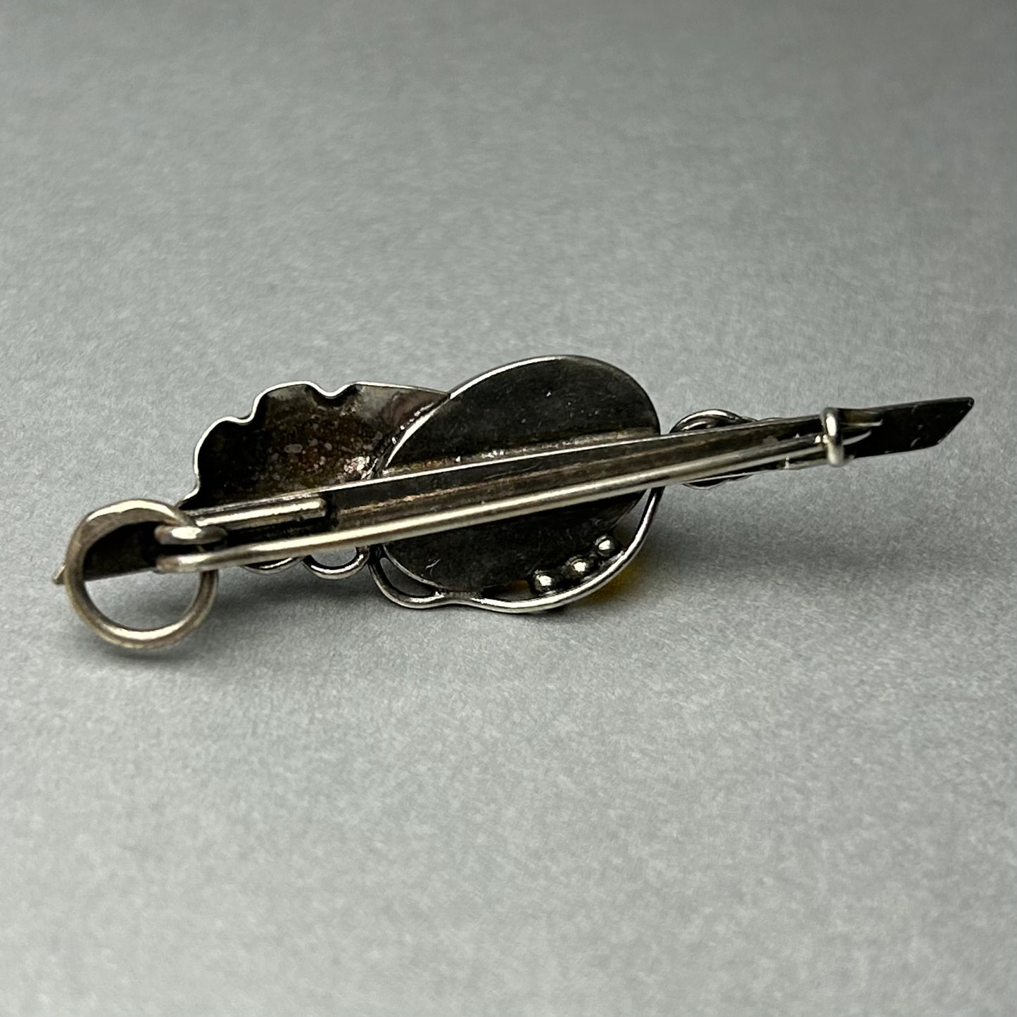 Brosche und Anhänger mit Karneol aus 925 Silber