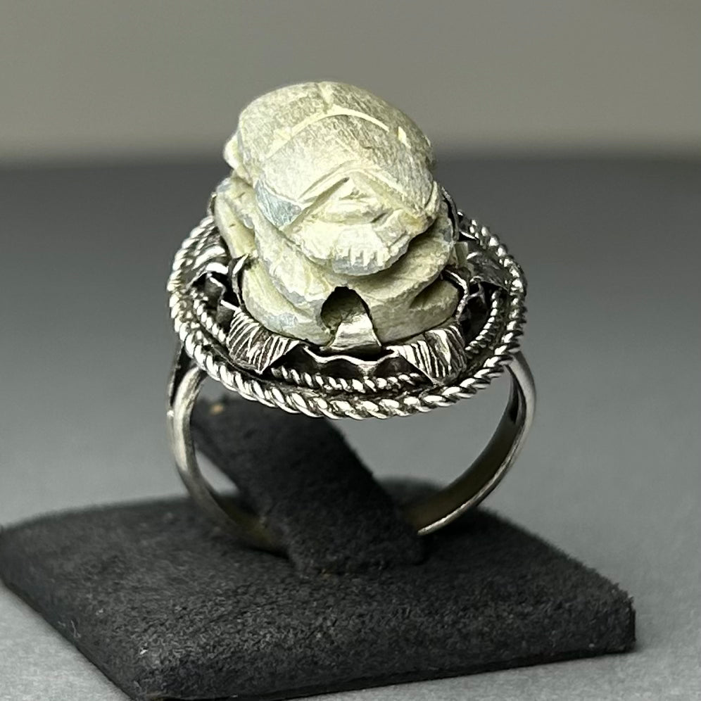 Skarabäus Ring aus 925 Silber