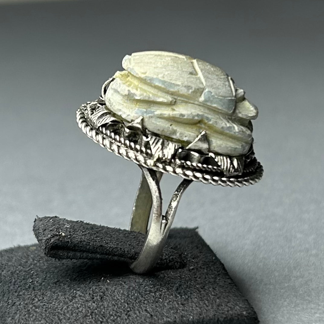 Skarabäus Ring aus 925 Silber