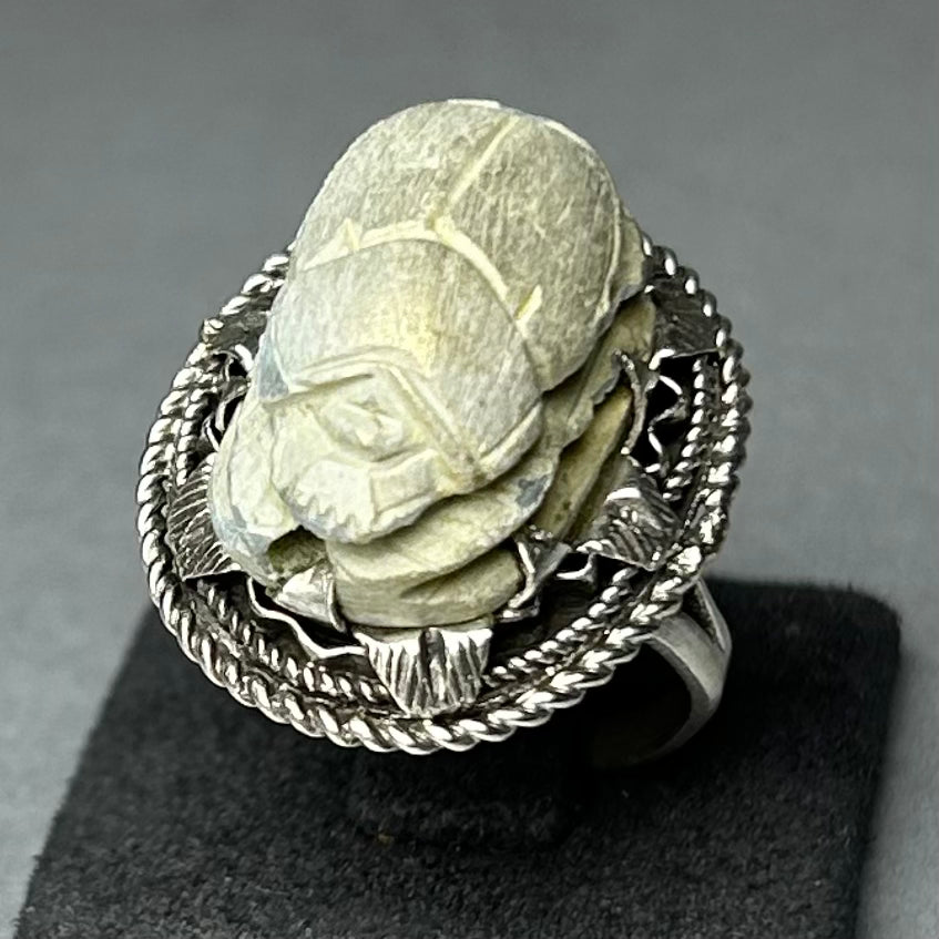 Skarabäus Ring aus 925 Silber