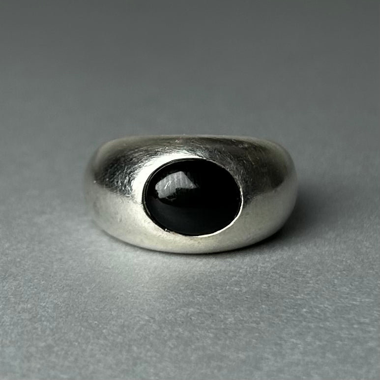 Onyx Ring aus 925 Silber
